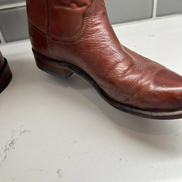 Lucchese Mens 9 D Mad Goat Ropers‎ Western Cowboy Boot Womens 8.5 D Rodeo N8793